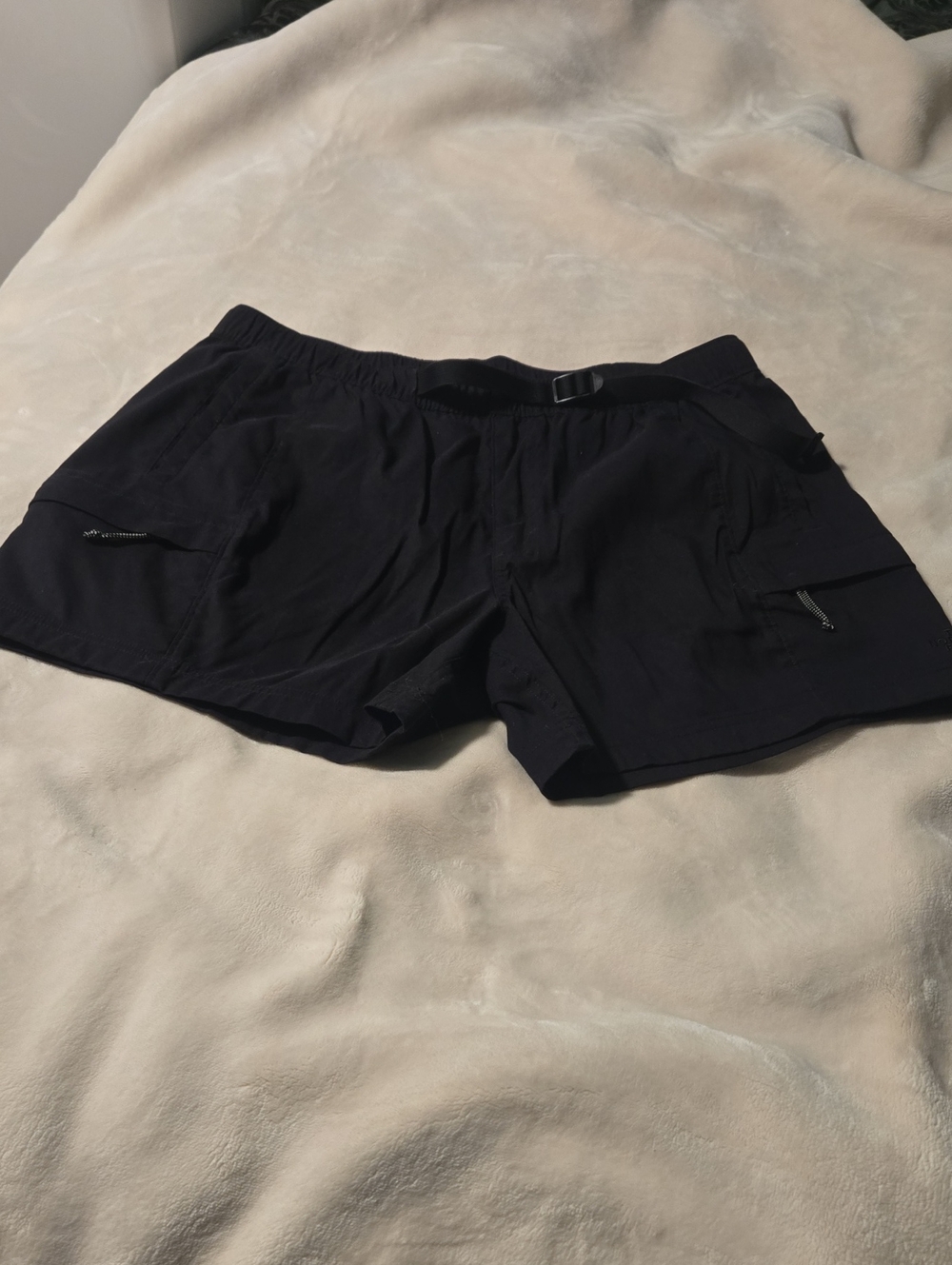The North Face Black Women's Athletic Shorts with Zip Pockets